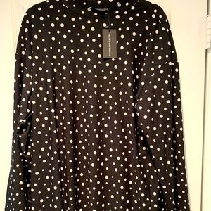 Wednesday's Girl brand, stretch polka dot tunic/mini dress